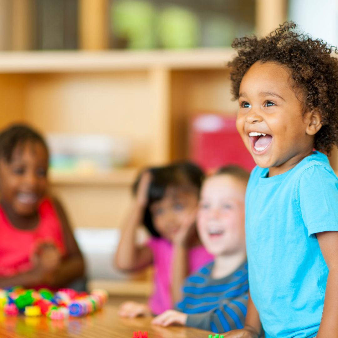 Happy preschooler