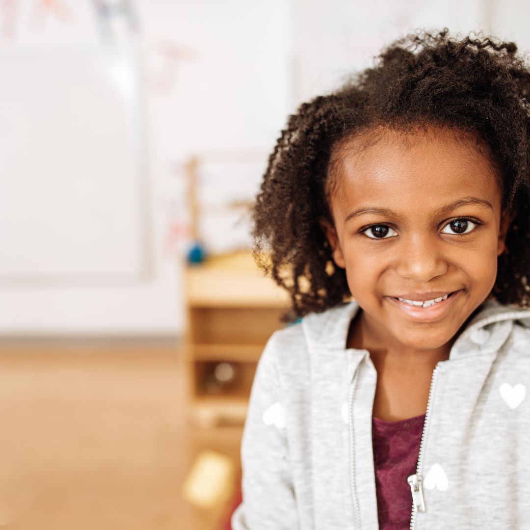 Smiling preschooler