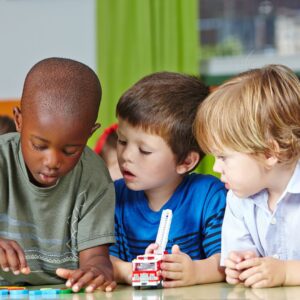 kids learning together at daycare