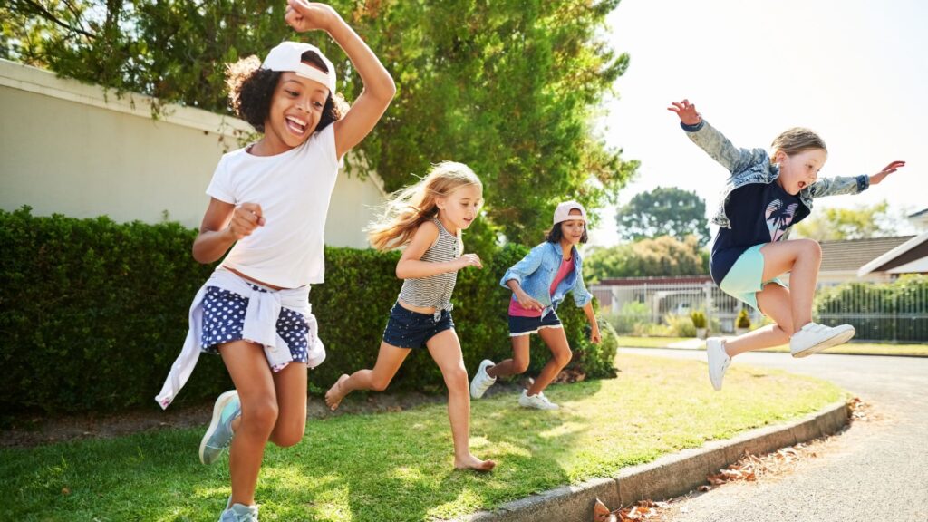 kids playing outside